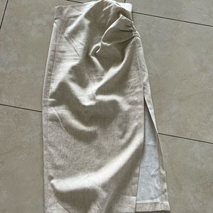 Midi linen skirt Zara